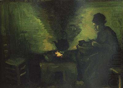 Peasant Woman by the Fireplace (nn04), Vincent Van Gogh